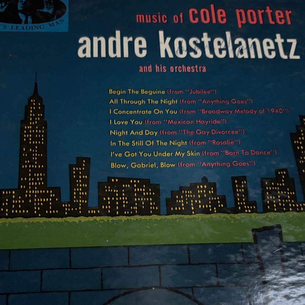 Music of Cole Parker Andre Kostelanetz Vinyl Record